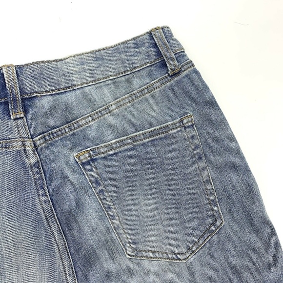 Wild Fable Distressed Denim High Rise Bike Shorts - Picture 9 of 9